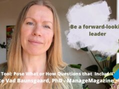 Vibeke Vad Baunsgaard Be a forward looking leader